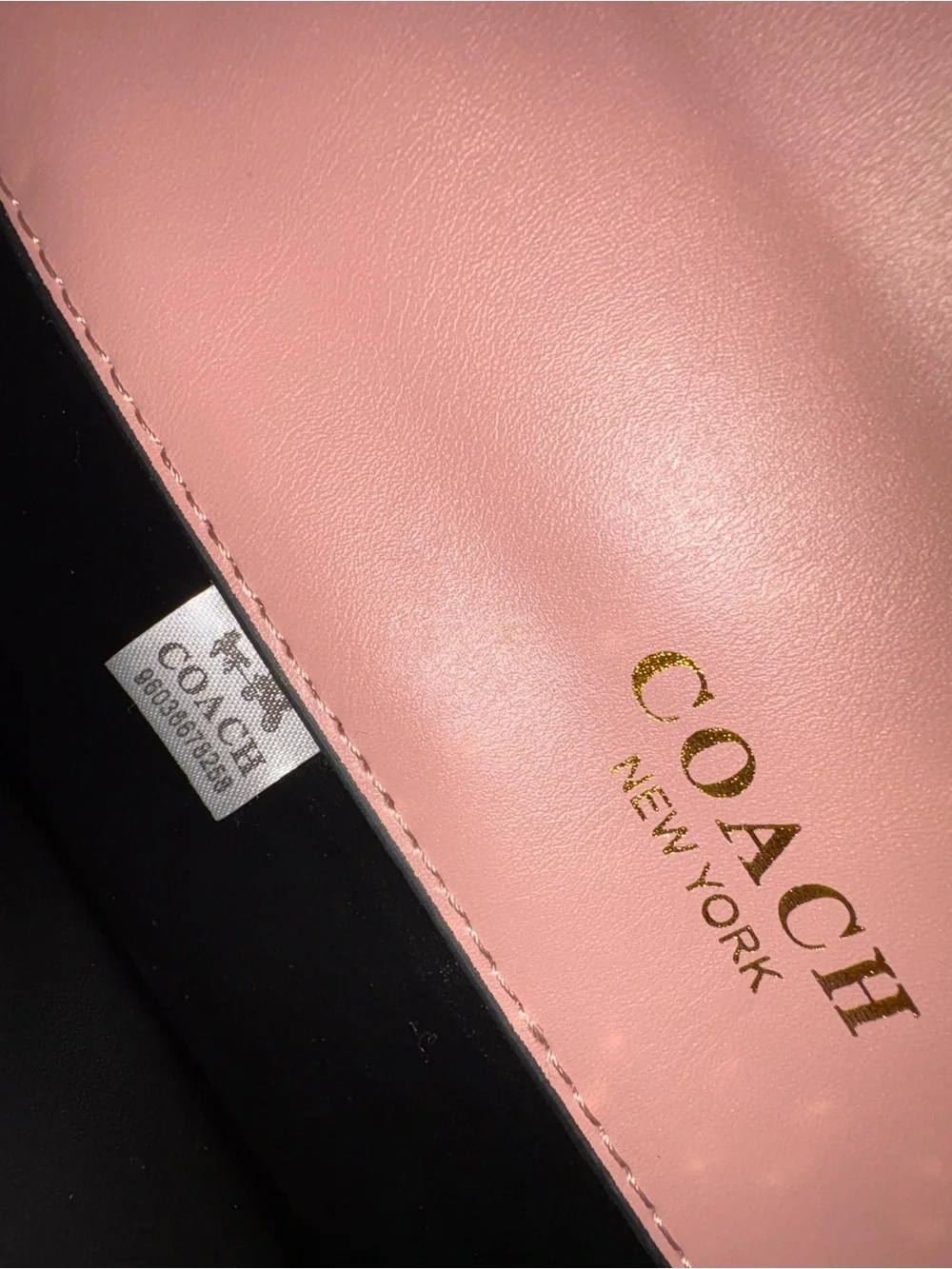 Coach Pink Signature Crossbody with Gold Hardware